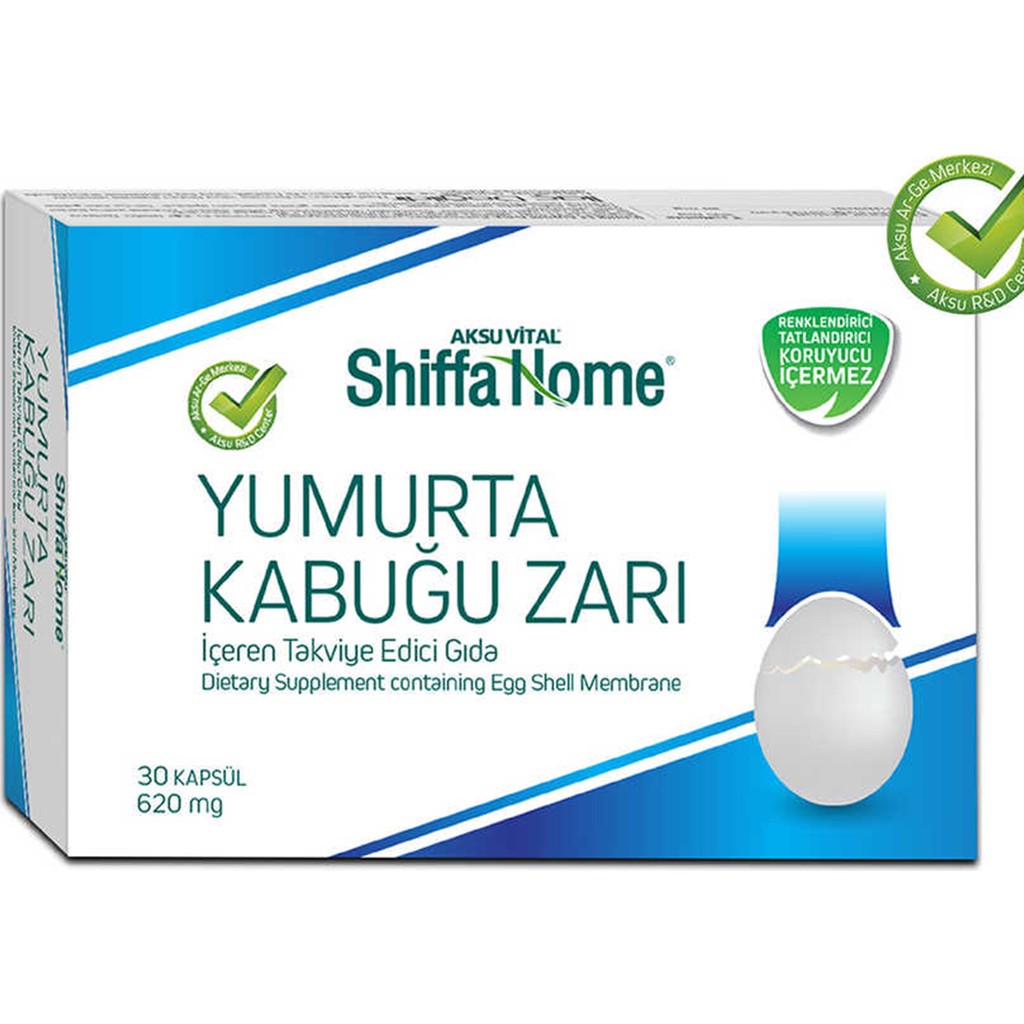 Shiffa Home Yumurta Kabuğu Zarı 620 mg 30 Kapsül Diğer Fiyatı