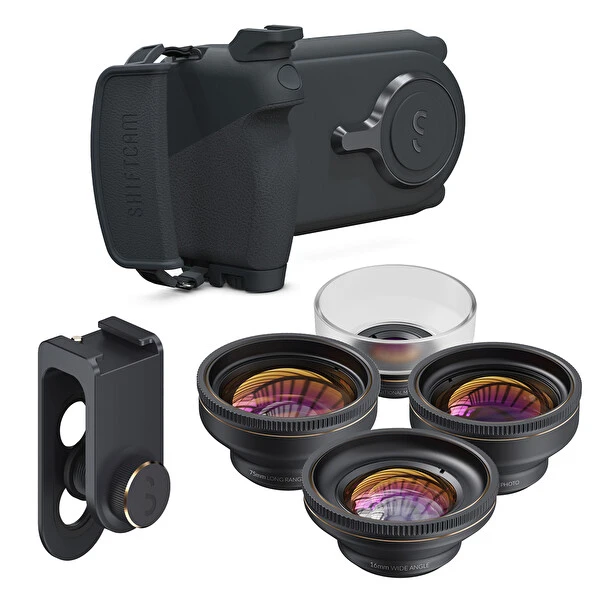 Shiftcam ProGrip - 4'lü LensUltra Seti - Universal Lens Aparatı Fotoğraf ve Video Vlog Çekim Seti Fotoğraf Makinesi Aksesuarları Fiyatı