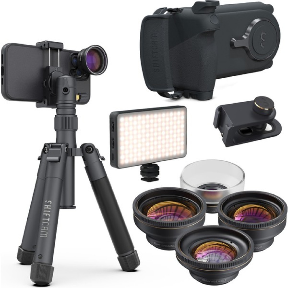 Shiftcam Progrip - Tripod - Çekim Işığı - 4'lü Lensultra - Lens Aparatı Fotoğraf - Video Çekim Seti Oto Boyaları Fiyatı