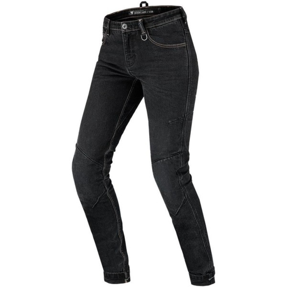 Shima Devon Kadın Korumalı Denim Motosiklet Pantolonu (Siyah) - 26 Motorsiklet Sürücüsü Giyim & Ayakkabı Fiyatı