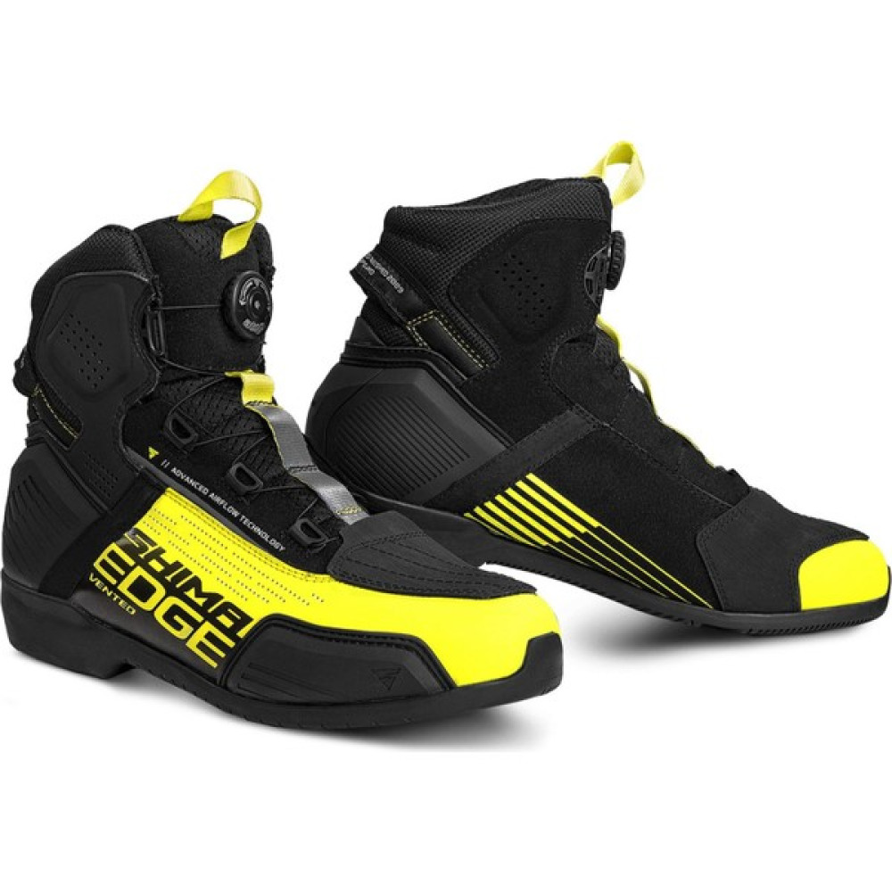 Shima Edge Vented Korumalı Yazlık Motosiklet Botu (Sarı) - 47 Motorsiklet Sürücüsü Giyim & Ayakkabı Fiyatı