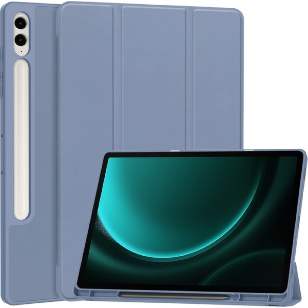 Shin-Wo Samsung Galaxy Tab S9 Fe Plus Folio Kılıf Çok Açılı Standlı Ince Hafif Koruyucu Kapak (Yurt Dışından) - Mor Tablet Kılıfı Fiyatı