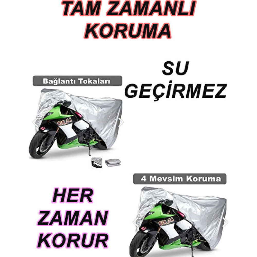 Shinari Taipar 125 cc Uyumlu Motosiklet Uyumlu Brandası Motor Uyumlu Brandası - Gri - L Motorsiklet Brandaları Fiyatı