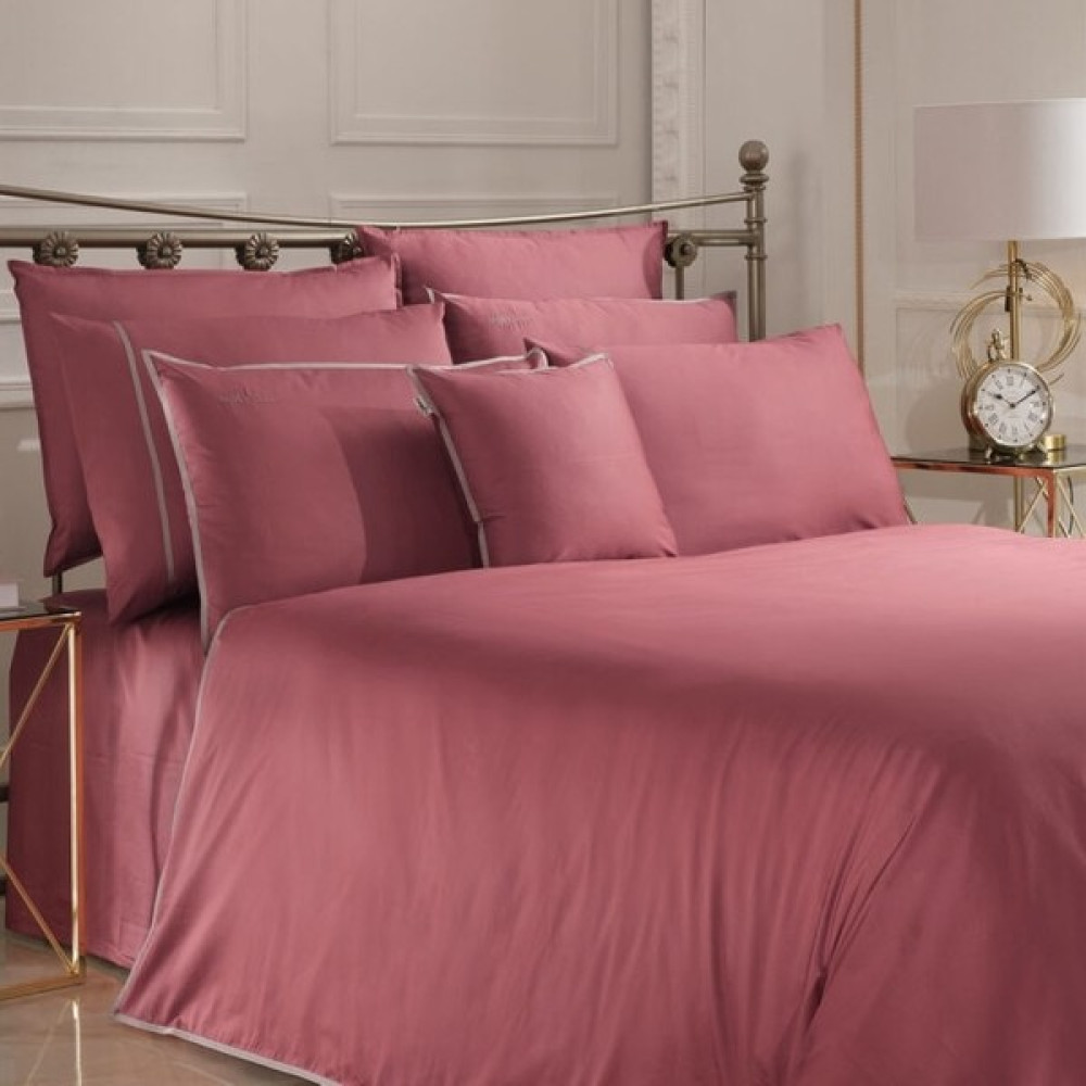 Shine Home King Size 6 Parça Pamuk Saten Battal Nevresim Takımı (500 Tc -200 Iplik) - Açık Pembe - 240 x 220 cm Nevresim Takımı Fiyatı