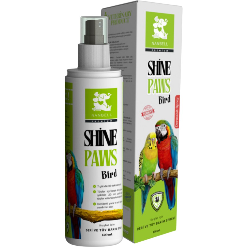 Shine Paws Dermabit Sprey For Bird - Kuşlar Için Cilt Sağlığı ve Temizlik Spreyi - 1 Evcil Hayvan Ürünleri Fiyatı
