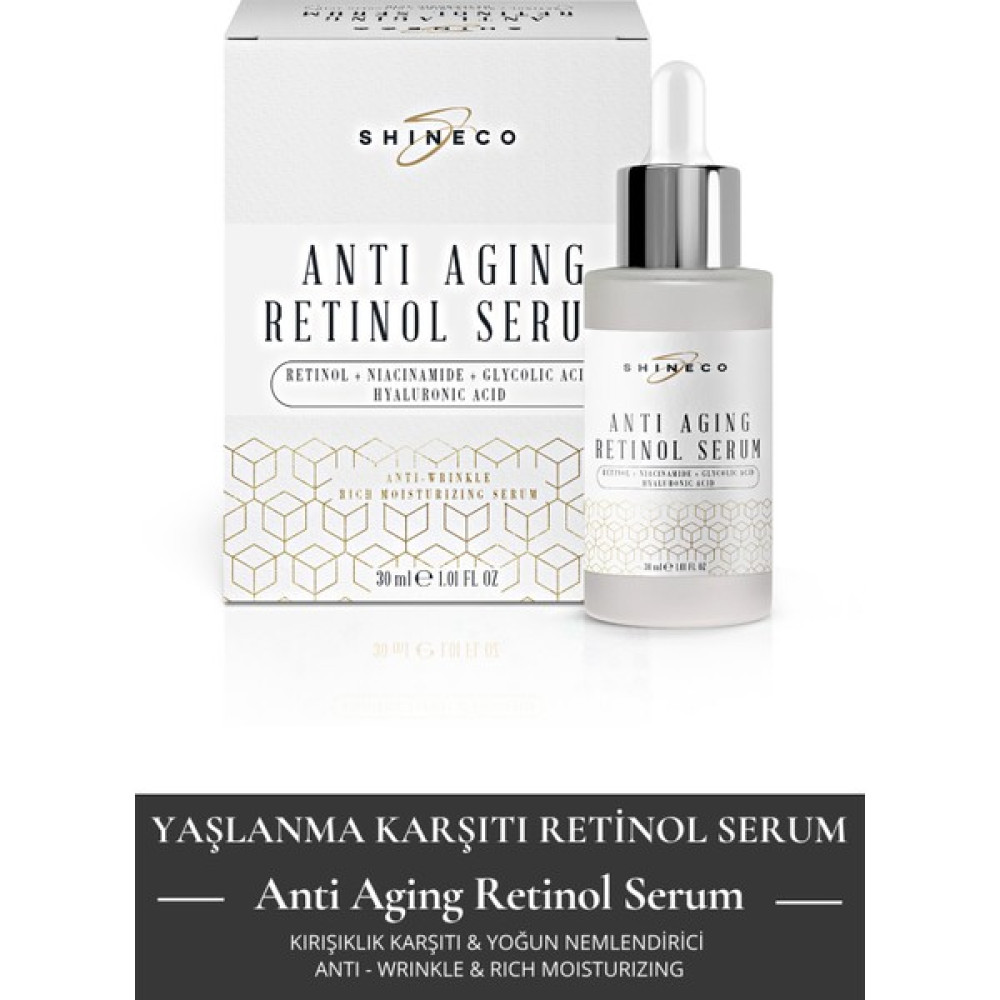 Shineco - Anti Aging Retinol Serum 30 ml - Yaşlanma Karşıtı Oto Boyaları Fiyatı