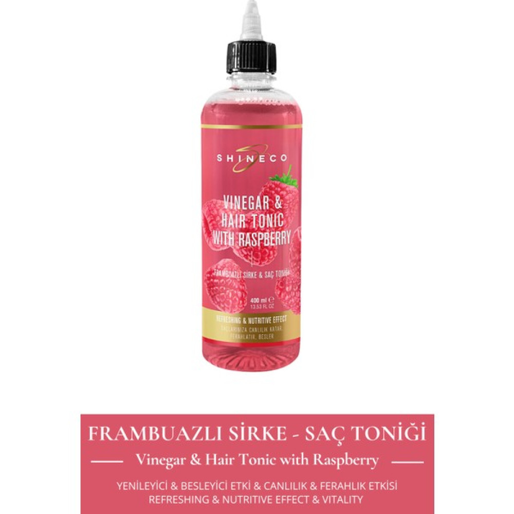 Shineco - Frambuazlı Sirke & Saç Toniği - 400ML - Winegar & Hair Tonic With Raspberry Oto Boyaları Fiyatı