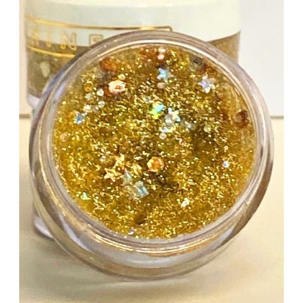 Shineco Glitter Jel - GOLD (Altın) Renk Simli Far - Yüz - Vücut Jeli - 10 ml - 01 Gold Göz Farı Fiyatı