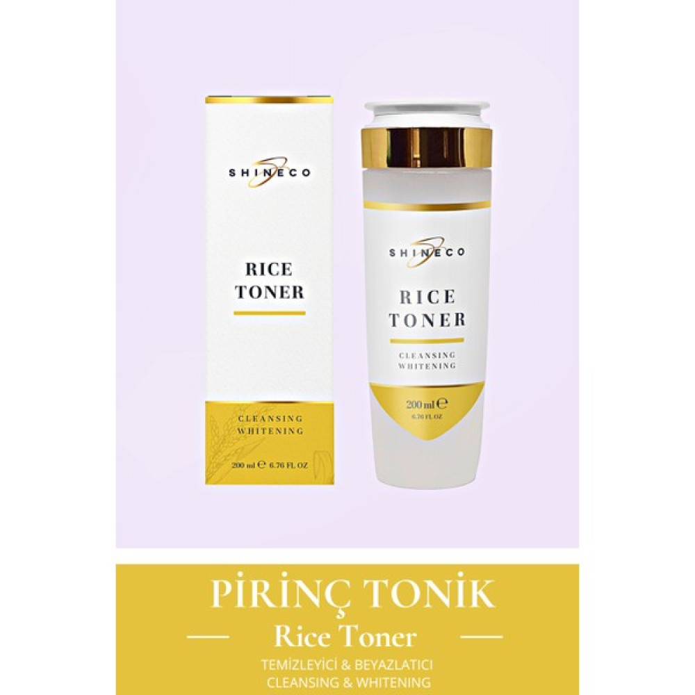 Shineco - Pirinç Özlü Tonik - Beyazlatıcı Etki 200 ml Cilt Temizleme ve Peeling Fiyatı