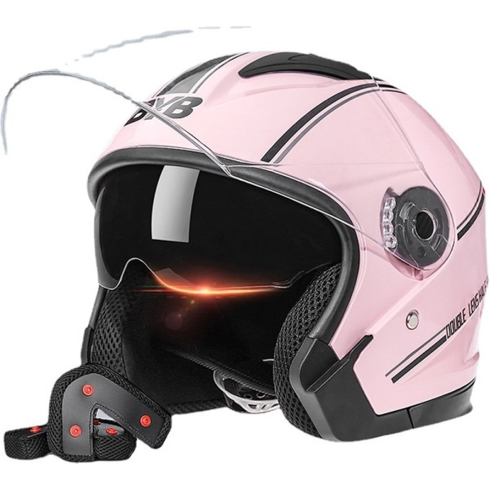 Shinee Anti-Damla Vizörlü Motosiklet Kaskı-Pembe (Yurt Dışından) - 56 - 62 cm - Pembe Motorsiklet Kaskları Fiyatı