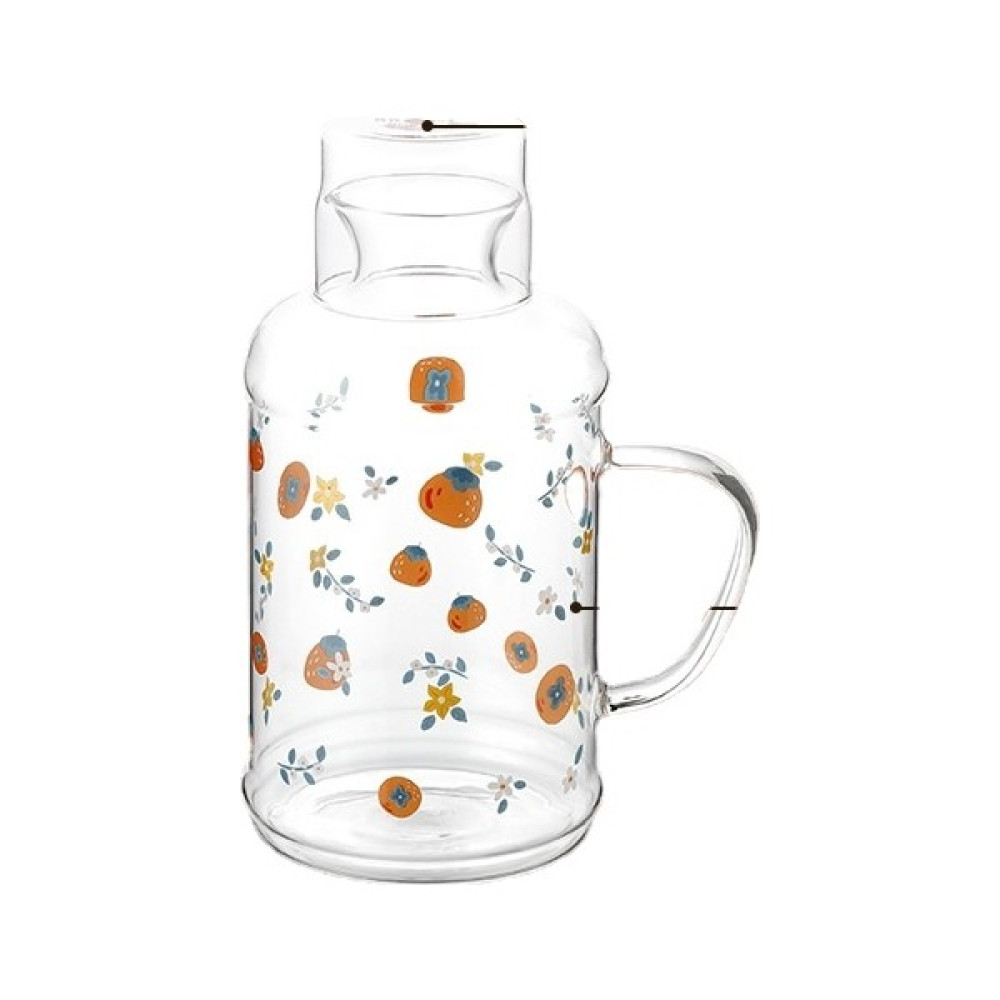 Shinee Kapaklı Meyve Desenli Soğuk Sürahi (Yurt Dışından) - 1000 ml - Renkli Sürahi Fiyatı