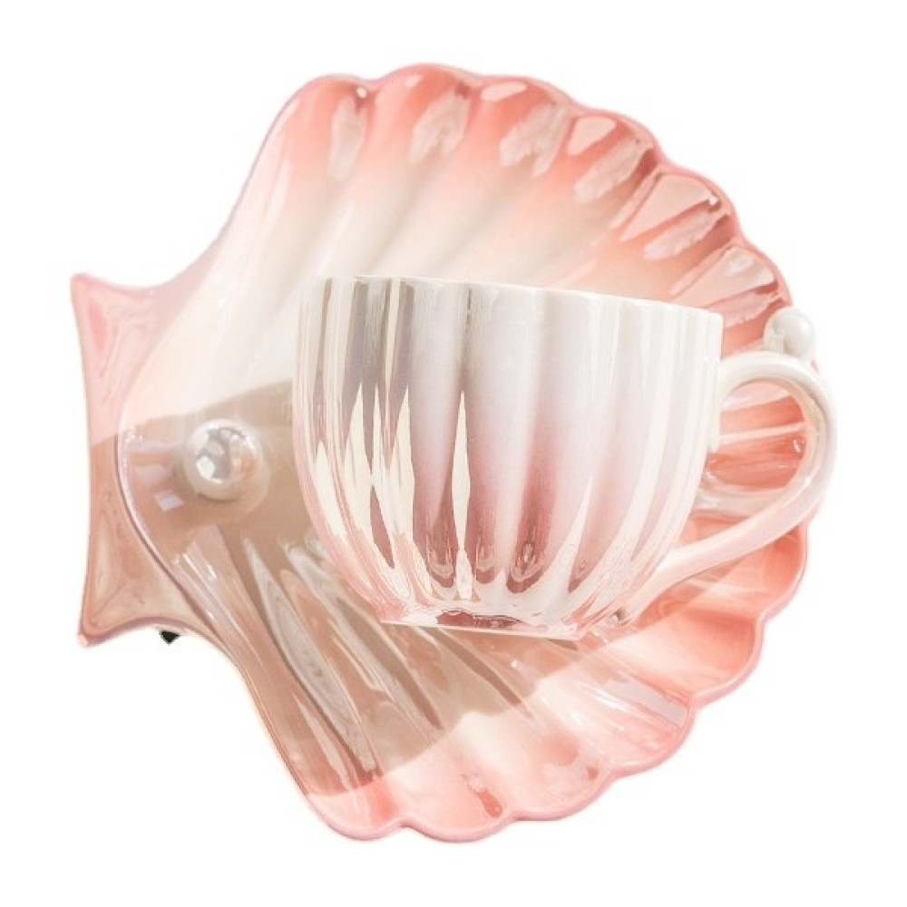 Shinee Pearl Shell Seramik Fincan Seti - Kırmızı (Yurt Dışından) - 1 Adet - 500 ml Fincan / Bardak / Kahve Takımı Fiyatı