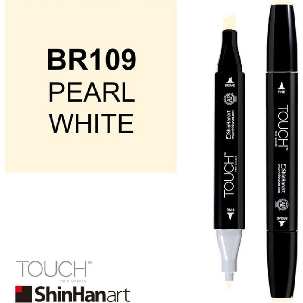 Shinhan Art Art Touch Twin Marker BR109 Pearl White Oto Boyaları Fiyatı
