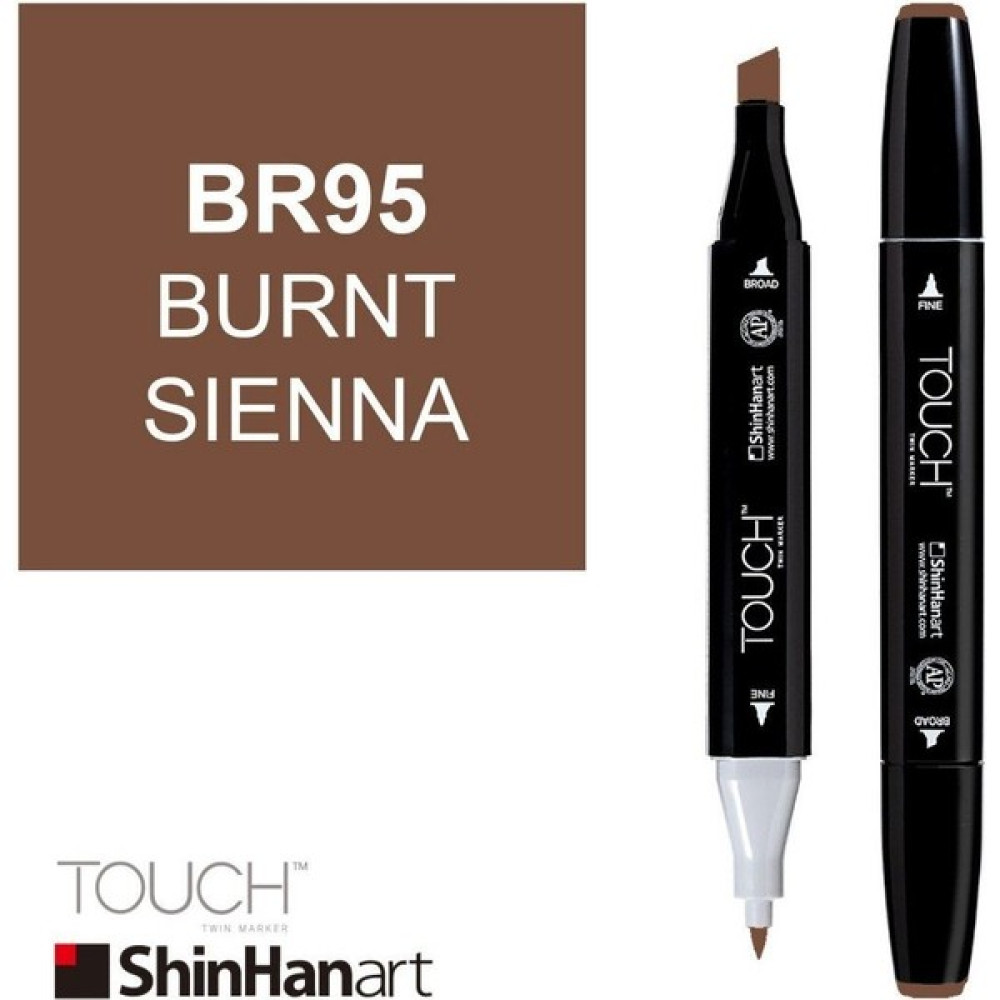 Shinhan Art Art Touch Twin Marker BR95 Burnt Sienna Oto Boyaları Fiyatı