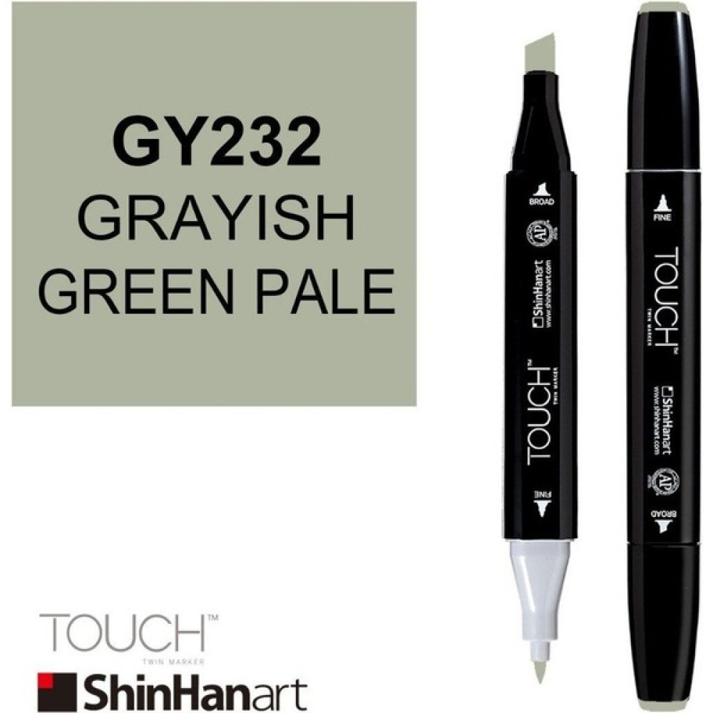 Shinhan Art Art Touch Twin Marker GY232 Grayish Green Pale Oto Boyaları Fiyatı