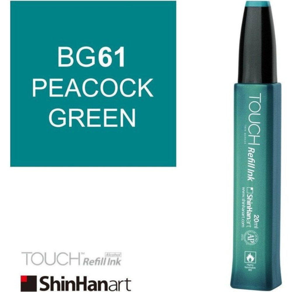 Shinhan Art Touch Ink Alkol Bazlı Mürekkep 20ML BG61 Peacock Green Oto Boyaları Fiyatı