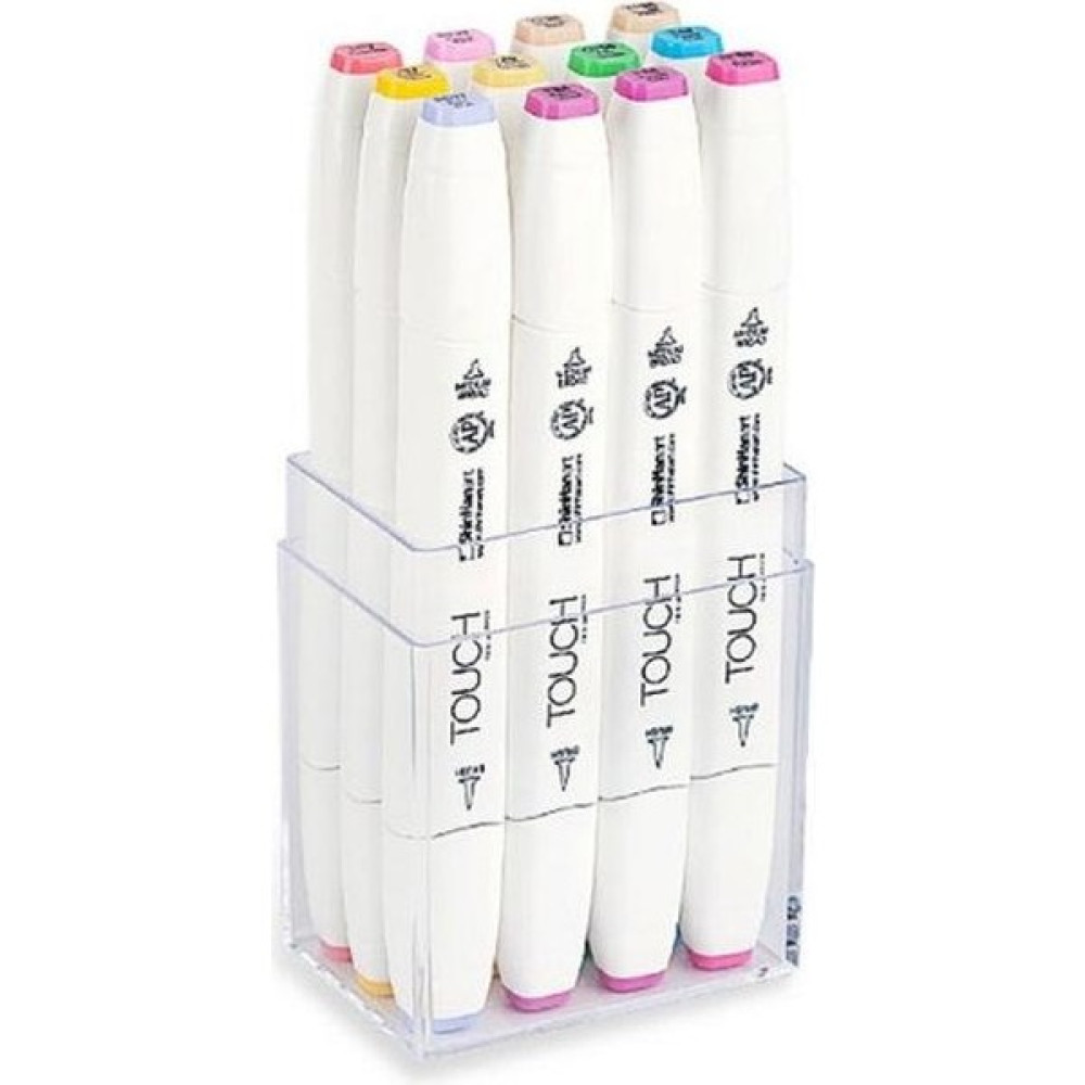 Shinhan Art Touch Twin Brush Marker Pastel Renkler 12'li Sanatsal Malzemeler Fiyatı