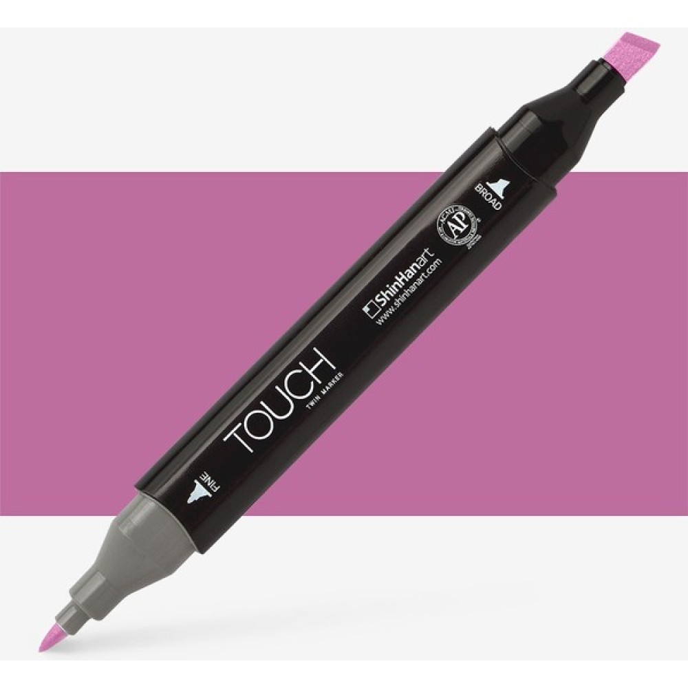 Shinhan Art Touch Twin Marker Pen : Çift Uçlu Marker Kalemi : Peony Purple : P282 - Renkli - Standart Keçe Uçlu Kalem Fiyatı