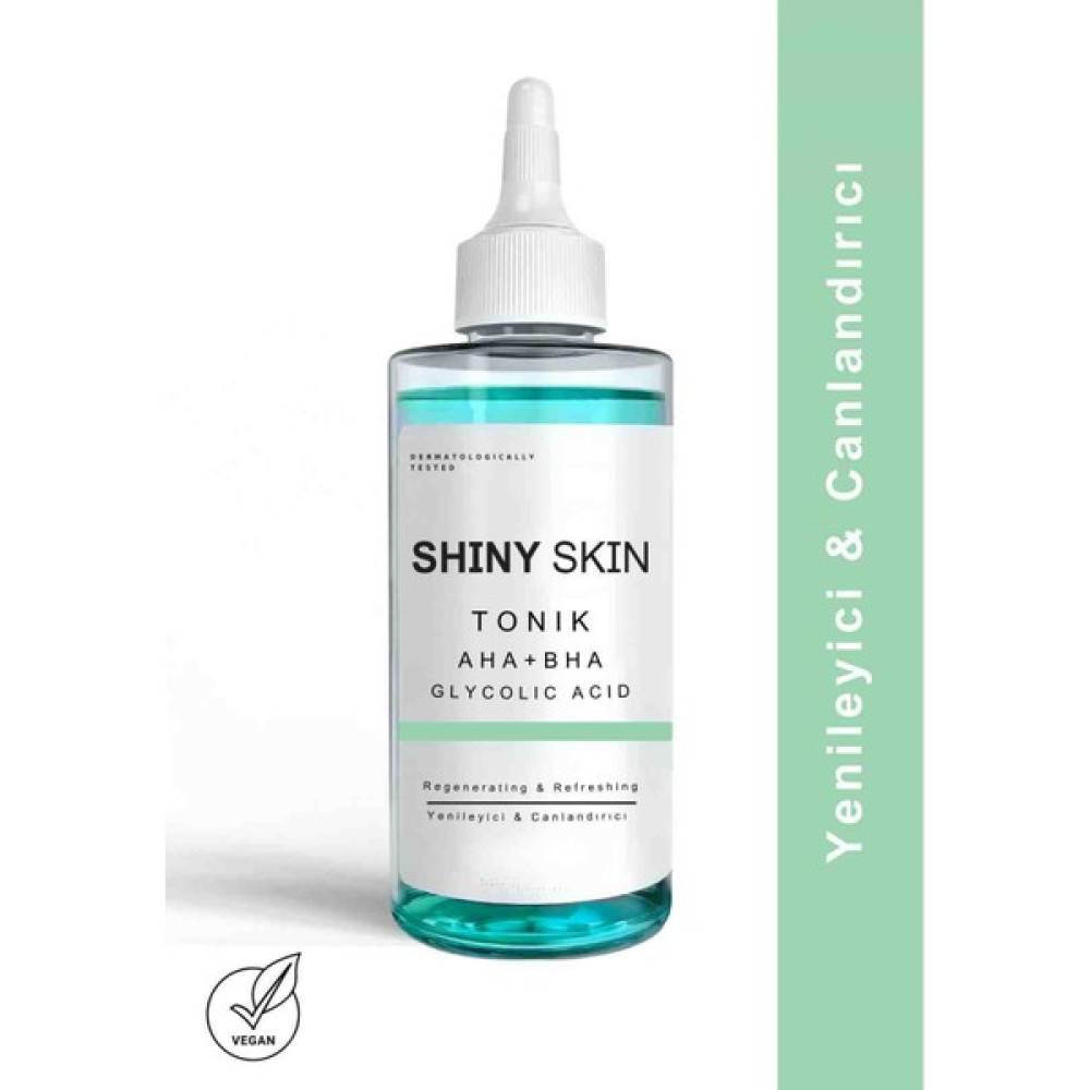 Shiny Skin Canlandırıcı ve Yenileyici Gözenek Sıkılaştırıcı Tüm Cilt Tipler İçin Glikolik Asit Tonik 200 ml Cilt Temizleme ve Peeling Fiyatı