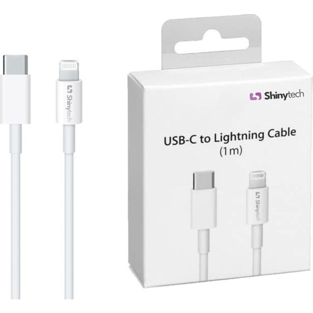 Shinytech Apple iPhone iPad Uyumlu Usb-C To Lighting Şarj Kablosu (1m) Beyaz Cep Telefonu Şarj Cihazı Fiyatı
