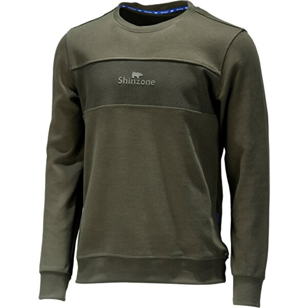 Shinzone Erkek Standart Fit Bisiklet Yaka Baskılı Pamuklu Haki Sweatshirt Erkek Sweatshirt Fiyatı