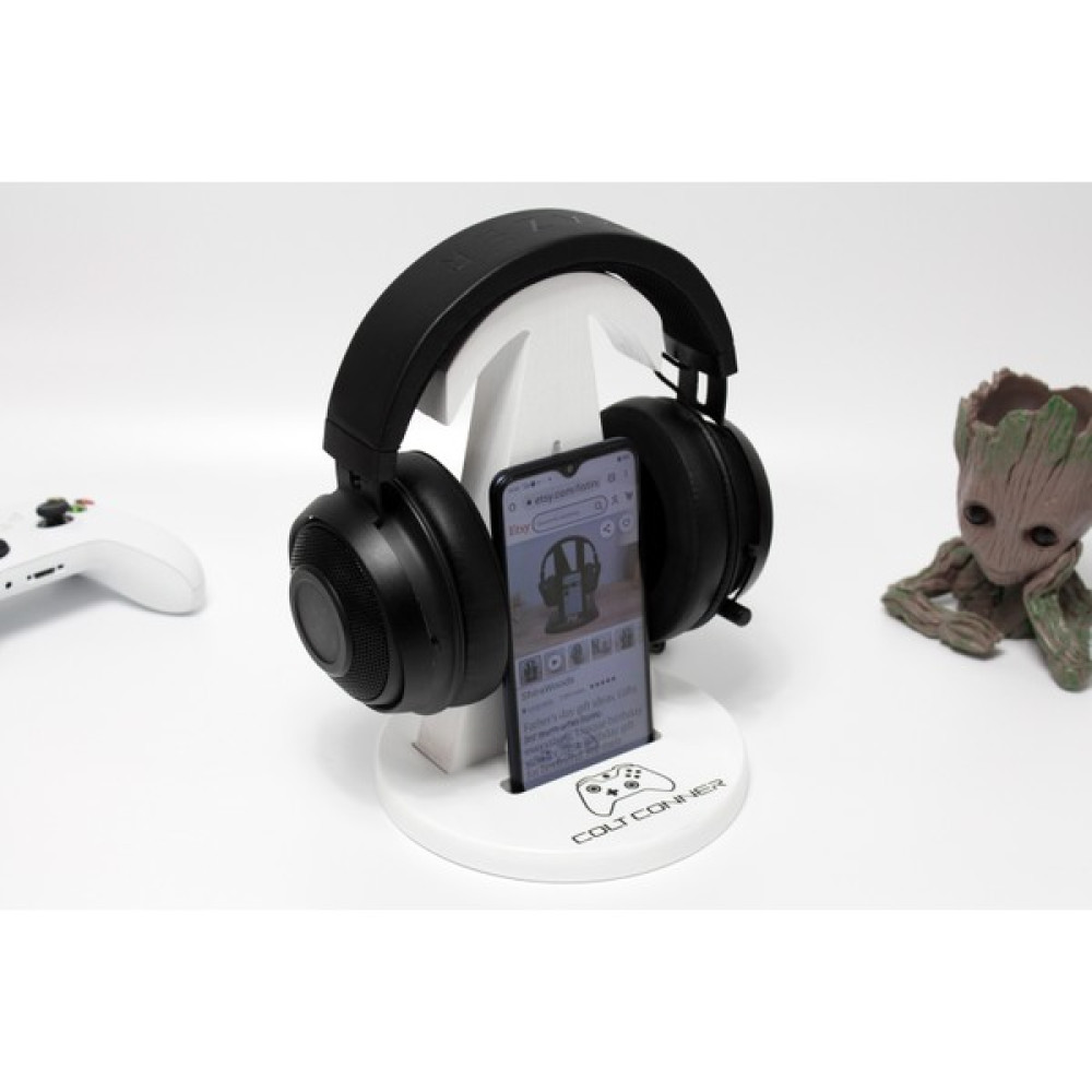 Shira Woods Ahşap Oyuncu Kulaklık Standı - Beyaz Kulaklık Aksesuarı Fiyatı