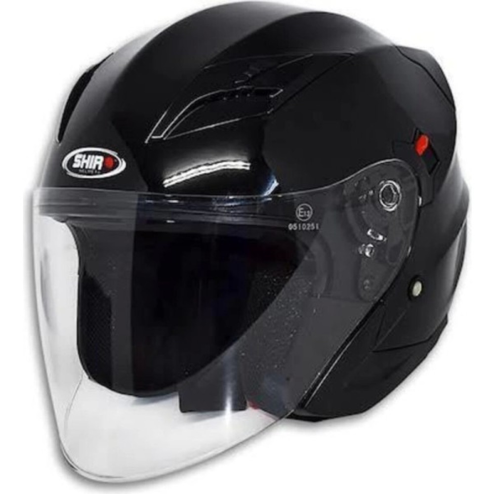 Shiro Kask Shıro SH-450 Çenesiz Parlak Siyah - M - Tek Renk Motorsiklet Kaskları Fiyatı