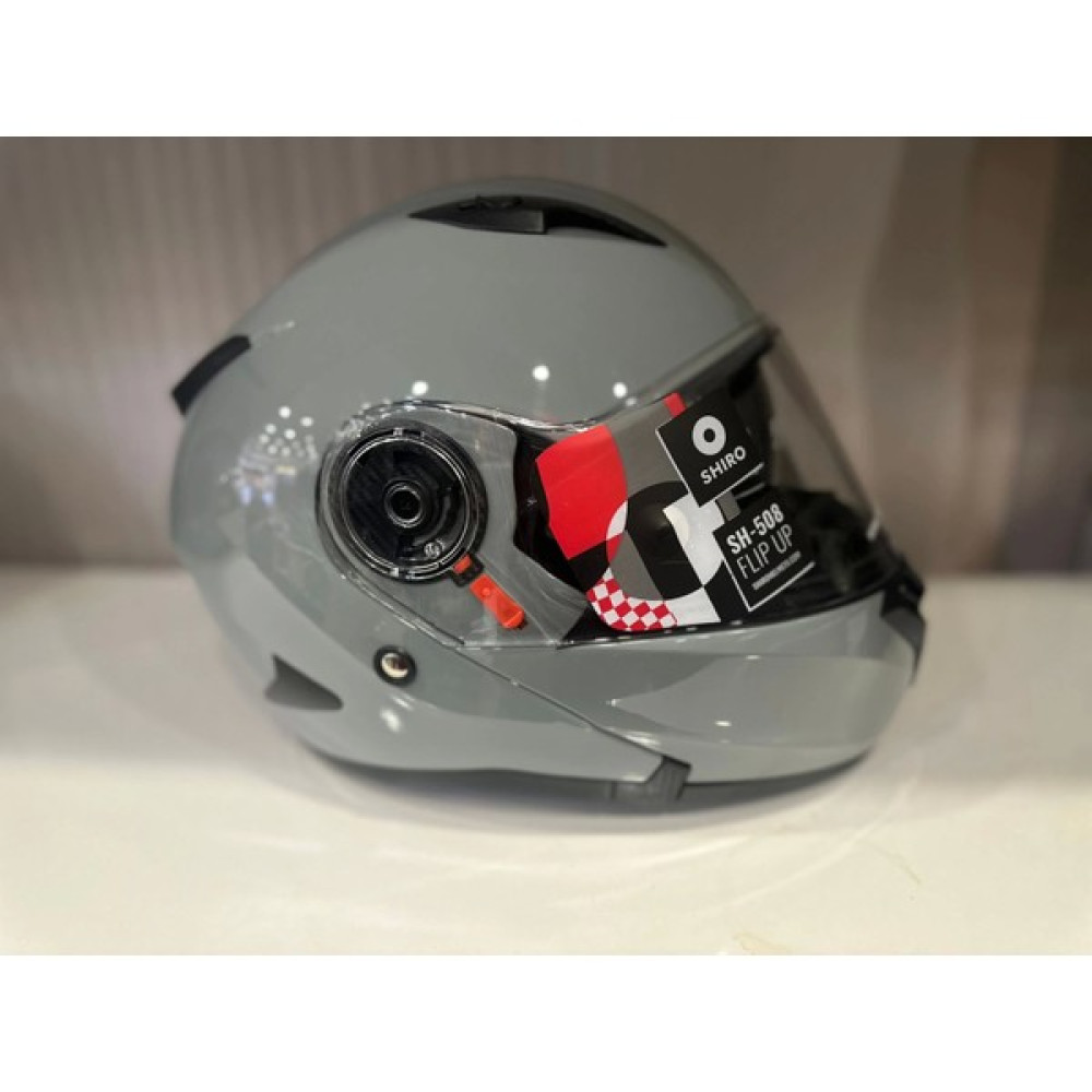 Shiro Kask Shıro SH-508 Nardo Gri Çene Açılır - M Motorsiklet Kaskları Fiyatı