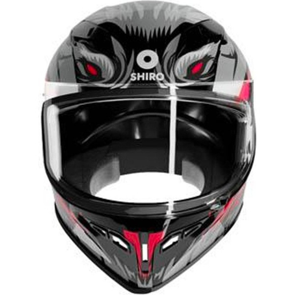 Shiro SH-870 Fighter Rabbit Full Face Motosiklet Kaskı + Iridium Vizör - XL - Gri Motorsiklet Kaskları Fiyatı