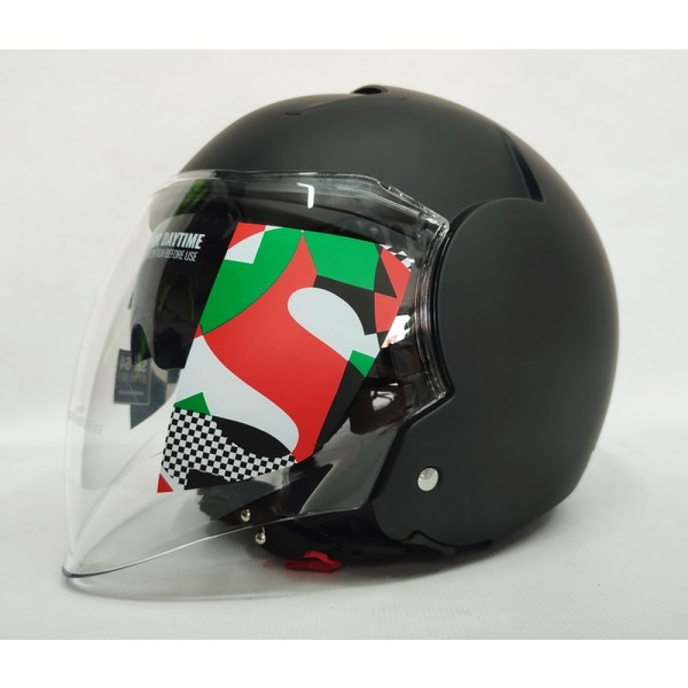 Shiro Yarım Kask Shiro Mat Black Güneş Vizörlü - XL Motorsiklet Kaskları Fiyatı