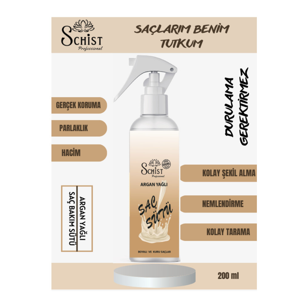 Shist Professional Argan Yağlı Saç Bakım Sütü 200 ml Saç Şekillendirici Sprey Fiyatı