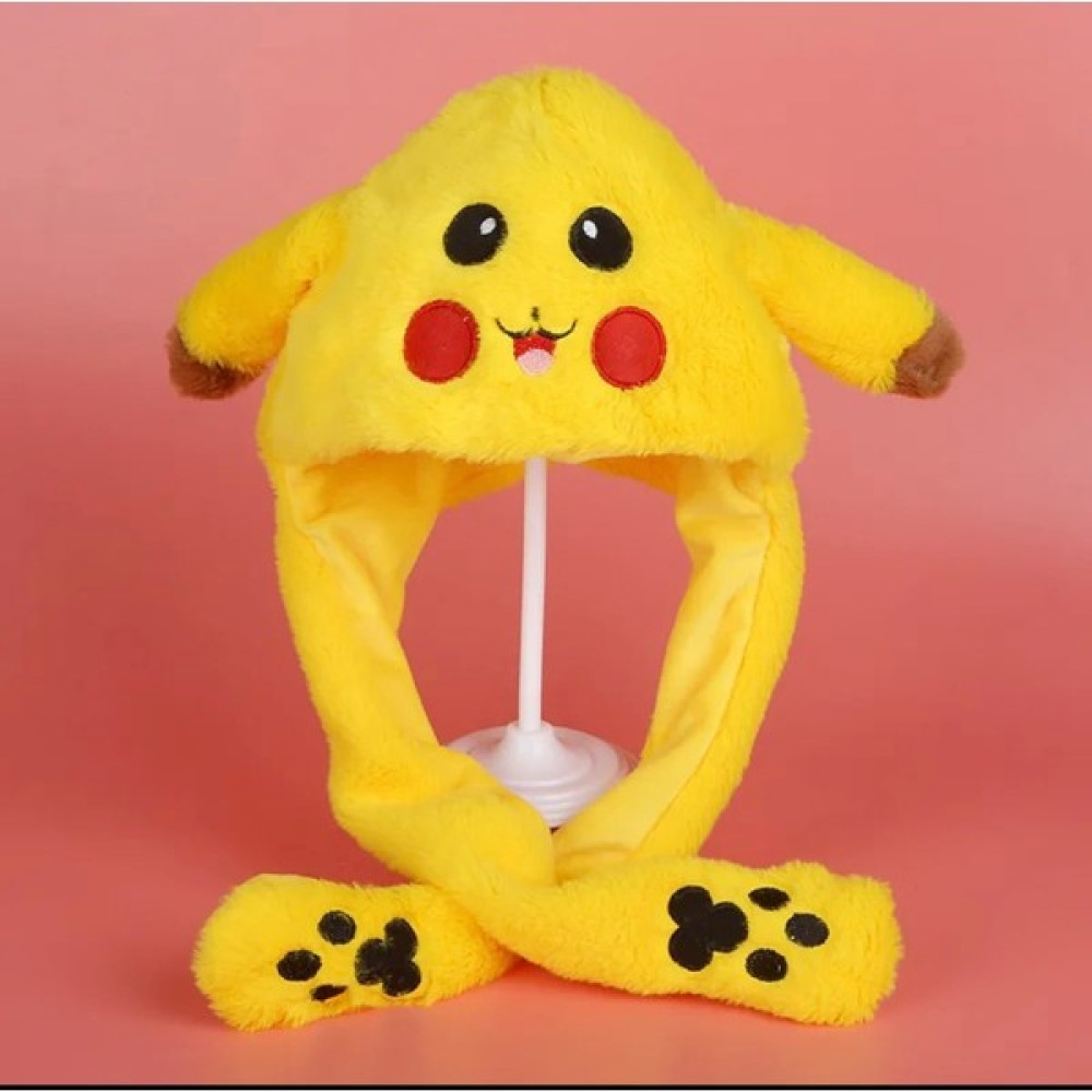 Shiva Gift&More Kulakları Hareket Eden Şapka Pikachu Pokemon Hareketli Kulaklar Peluş Oyun Arkadaşı Yumuşak Oyuncak - SARI Peluş Oyuncaklar Fiyatı