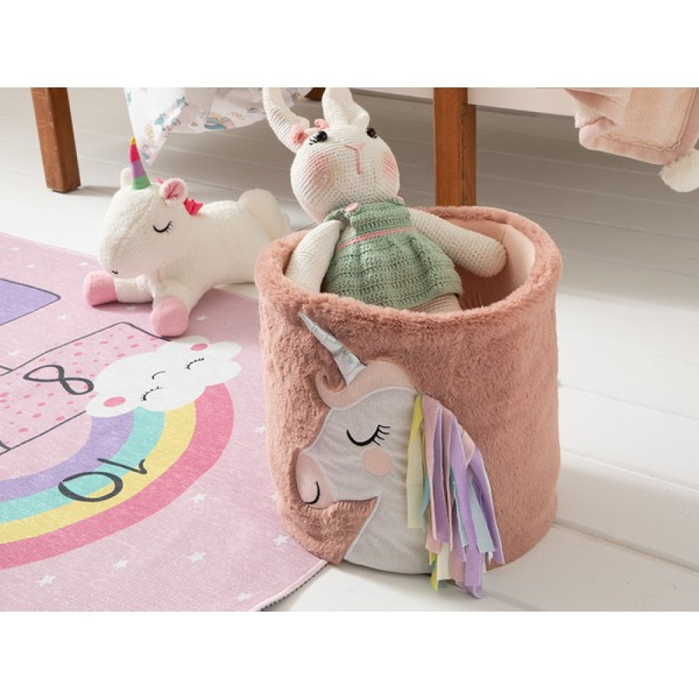 Shiva Gift&More Unicorn Pony Tasarımlı Oyuncak Sepeti 40X26 cm Pembe Oto Boyaları Fiyatı