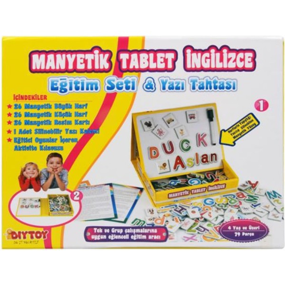 Shiw Toys Eğitici Manyetik Tablet Ingilizce Alfabe Yazı Tahtası - Çocuklar Için Eğlenceli ve Eğitici Yazı Tahtası Kalemi Fiyatı