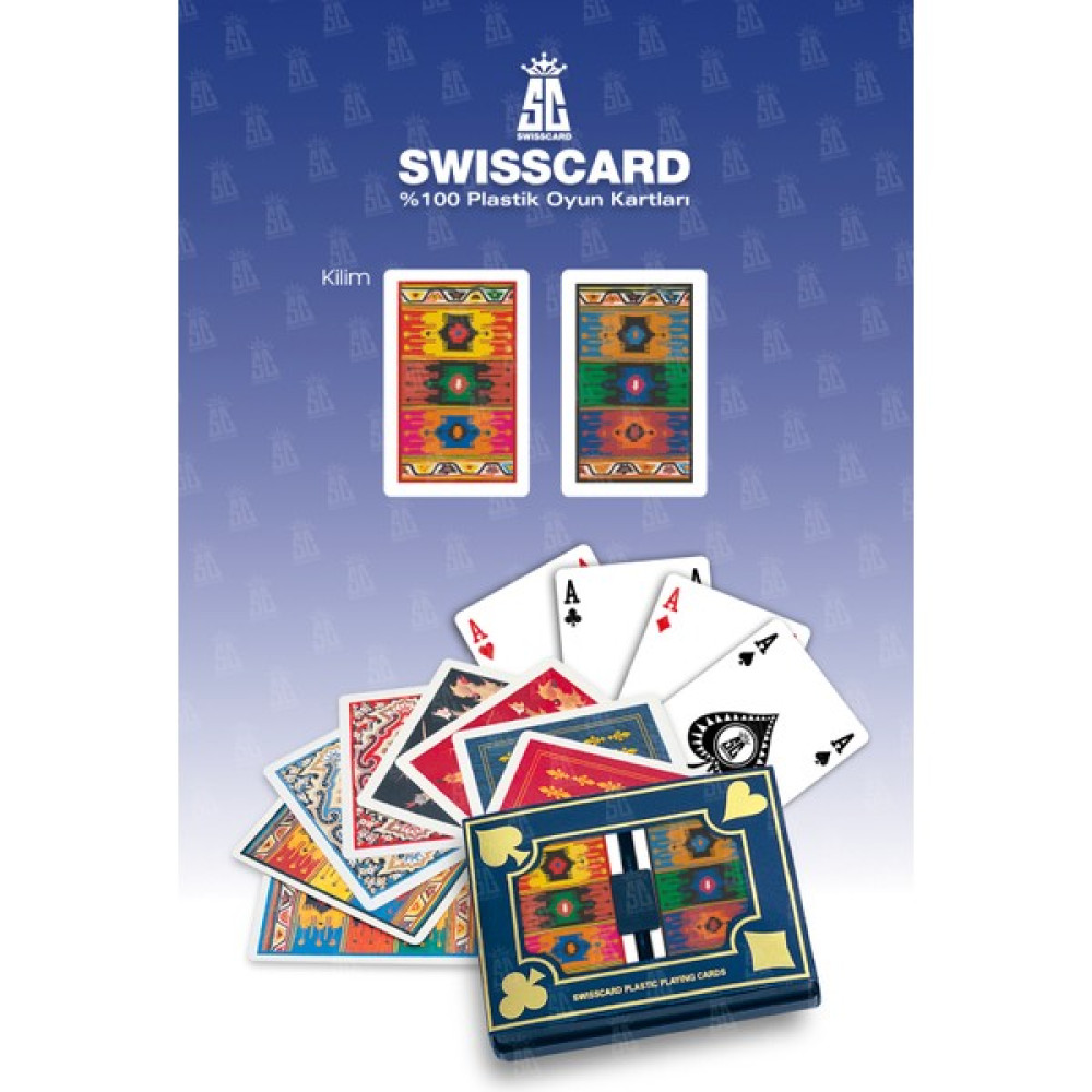 Shiw Toys Sc Swısscard -Kilim Desenli Plastik Oyun Kartı Oto Boyaları Fiyatı