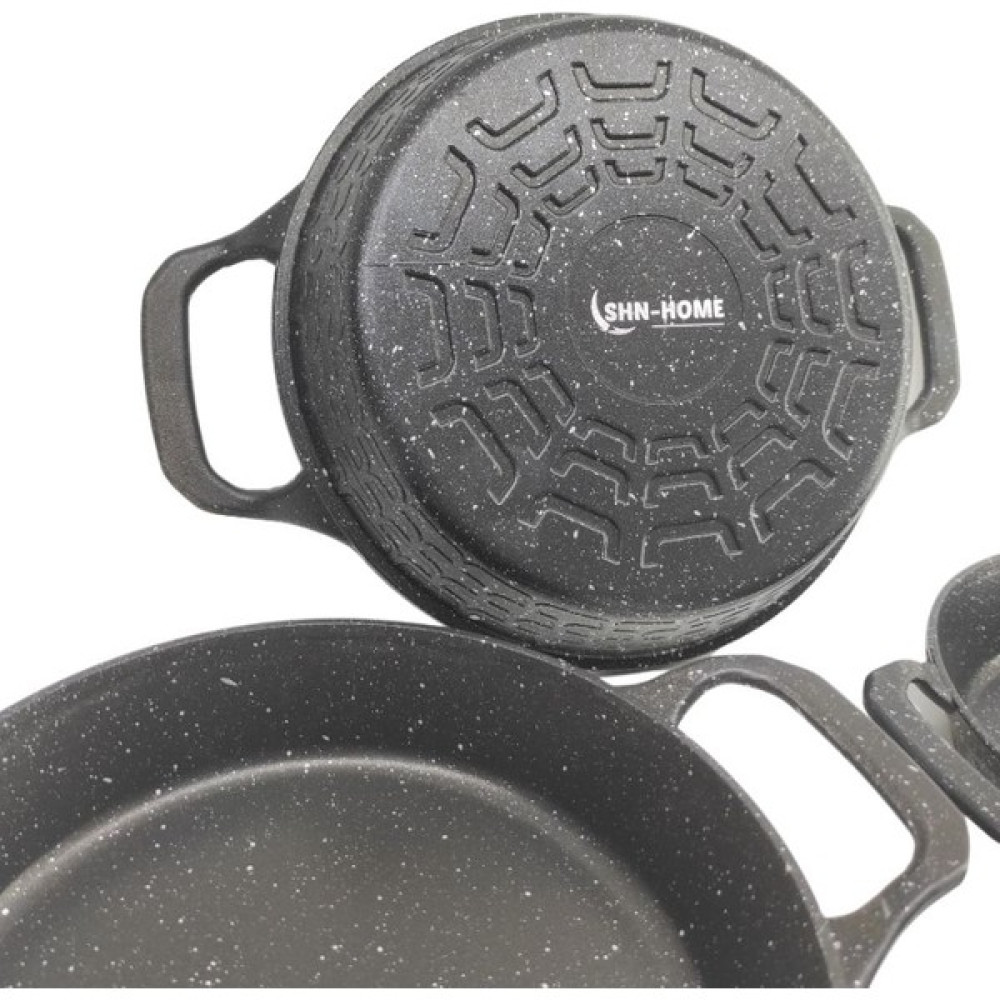 Shn Home 18-20-22 cm 3 Lü Döküm Granit Sahan Seti Tavalar Fiyatı