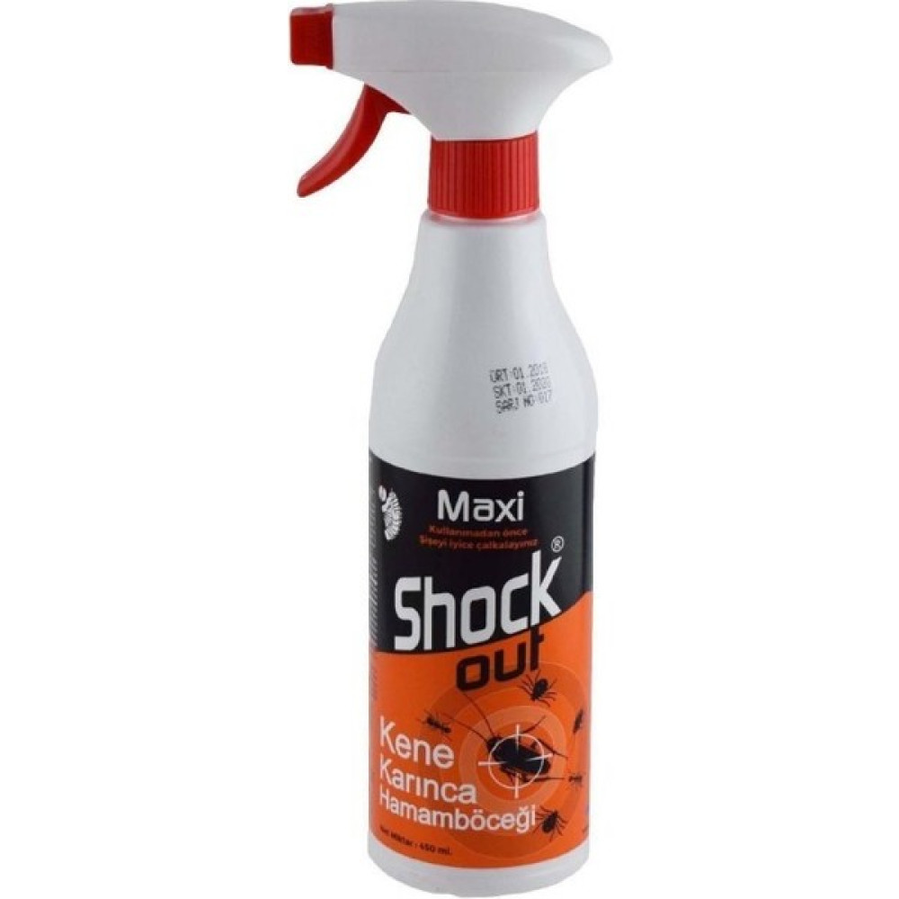 Shock Out Maxi Karınca Hamamböceği ve Kene Spreyi Sinek-Kene-Haşere Kovucu Fiyatı