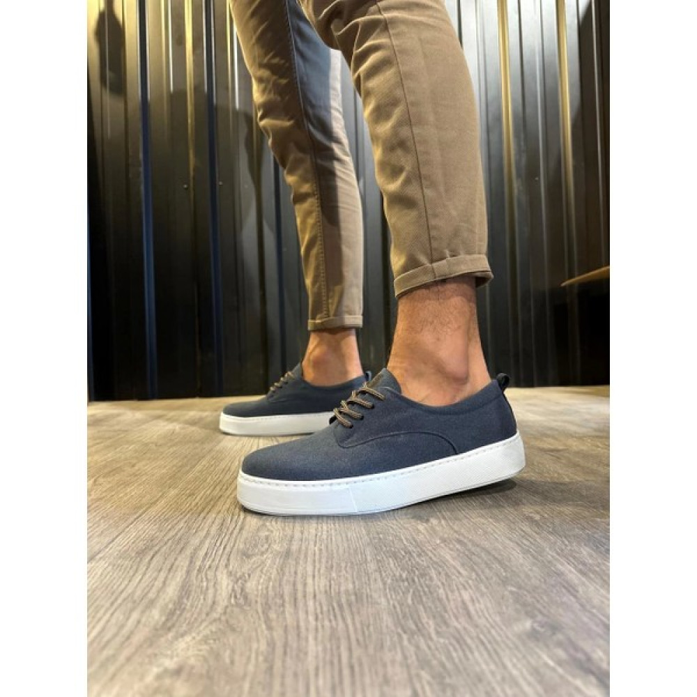 Shoecide Bağcıklı Süet Ortopedik Taban Lacivert Erkek Casual Günlük Ayakkabı Erkek Günlük Ayakkabıları Fiyatı
