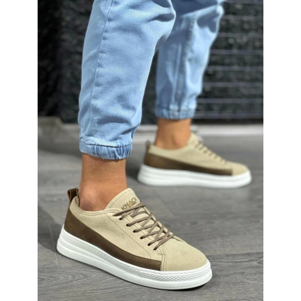 Shoecide Bağcıklı Süet Ortopedik Taban Vizon Süet Erkek Günlük Sneaker Ayakkabı Erkek Günlük Ayakkabıları Fiyatı