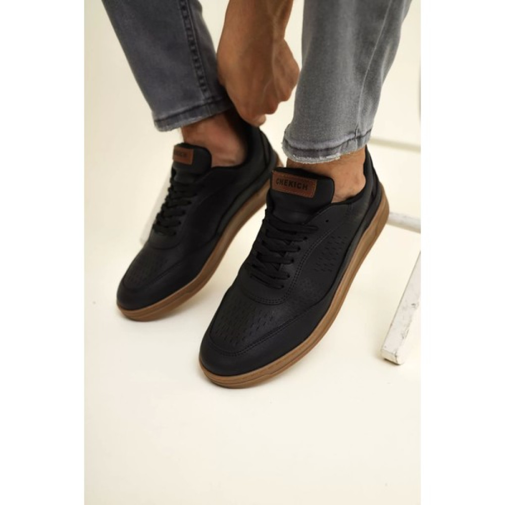 Shoecide CH157 Ckt Retro Erkek Ayakkabı Siyah Erkek Ayakkabıları Fiyatı