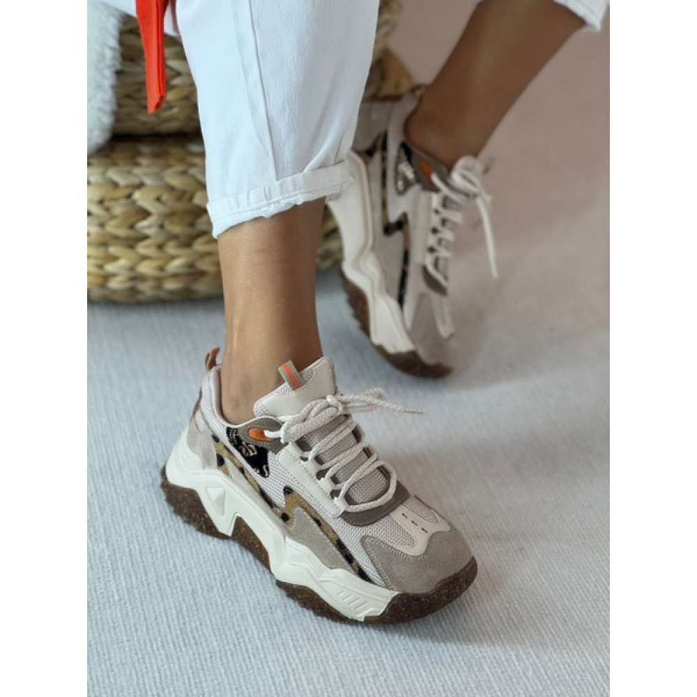 Shoemark Noche Bağcıklı Bej Kadın Sneaker Spor Ayakkabı Fiyatı