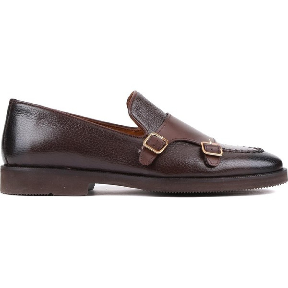 Shoetyle - Kahverengi Deri Tokalı Erkek Klasik Ayakkabı 250-2750 Erkek Günlük Ayakkabıları Fiyatı