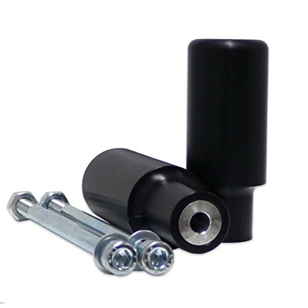 Shogun USA Made Kaw Ninja 650 Z650 Z 650 KRT EX650 EX 2017 2018 2019 2020 2021 2022 2023 2024 2025 Black No Cut Frame Sliders Fits ABS & NON ABS Models - 750-4519