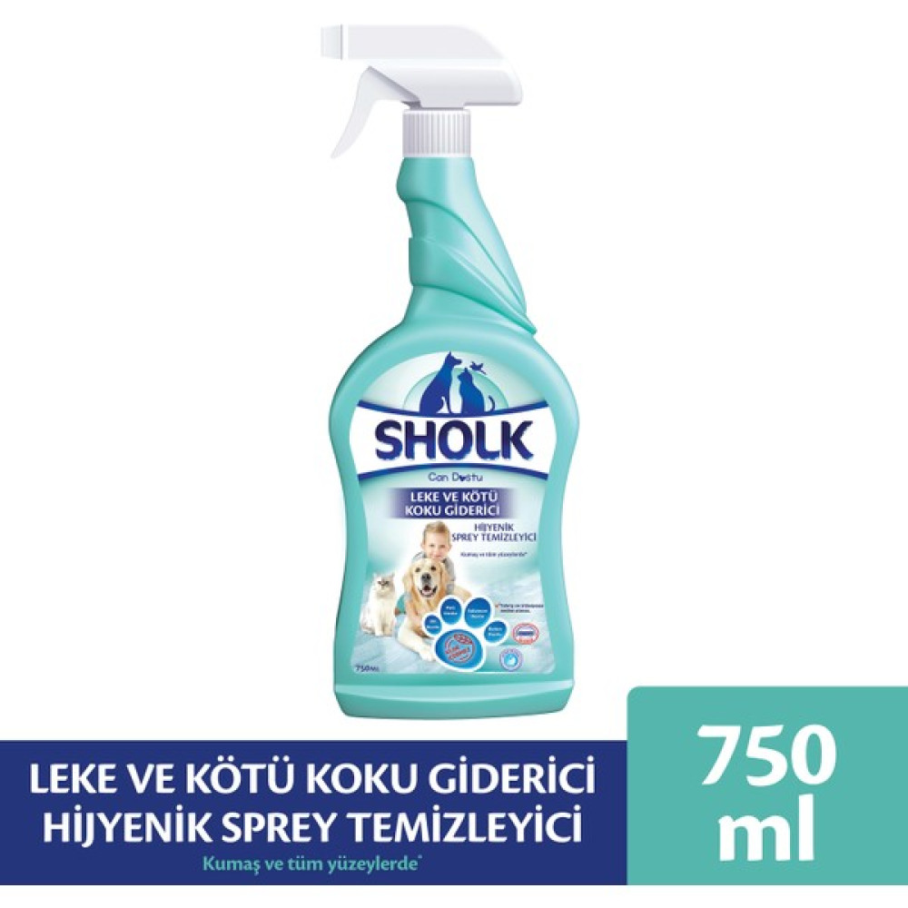 Sholk Evcil Hayvan Leke ve Koku Giderici Hijyenik Sprey 750ML Evcil Hayvan Ürünleri Fiyatı