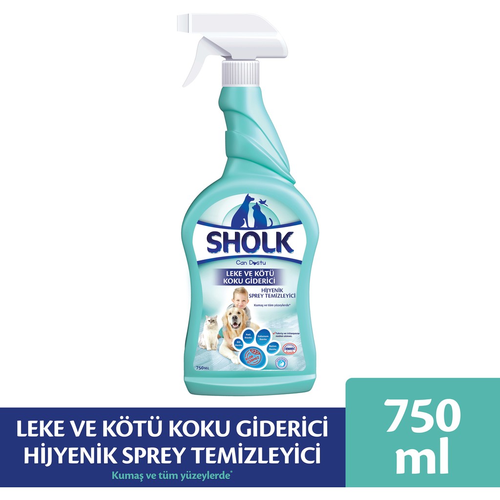 Sholk Evcil Hayvan Leke ve Koku Giderici Hijyenik Sprey 750ML Diğer Fiyatı