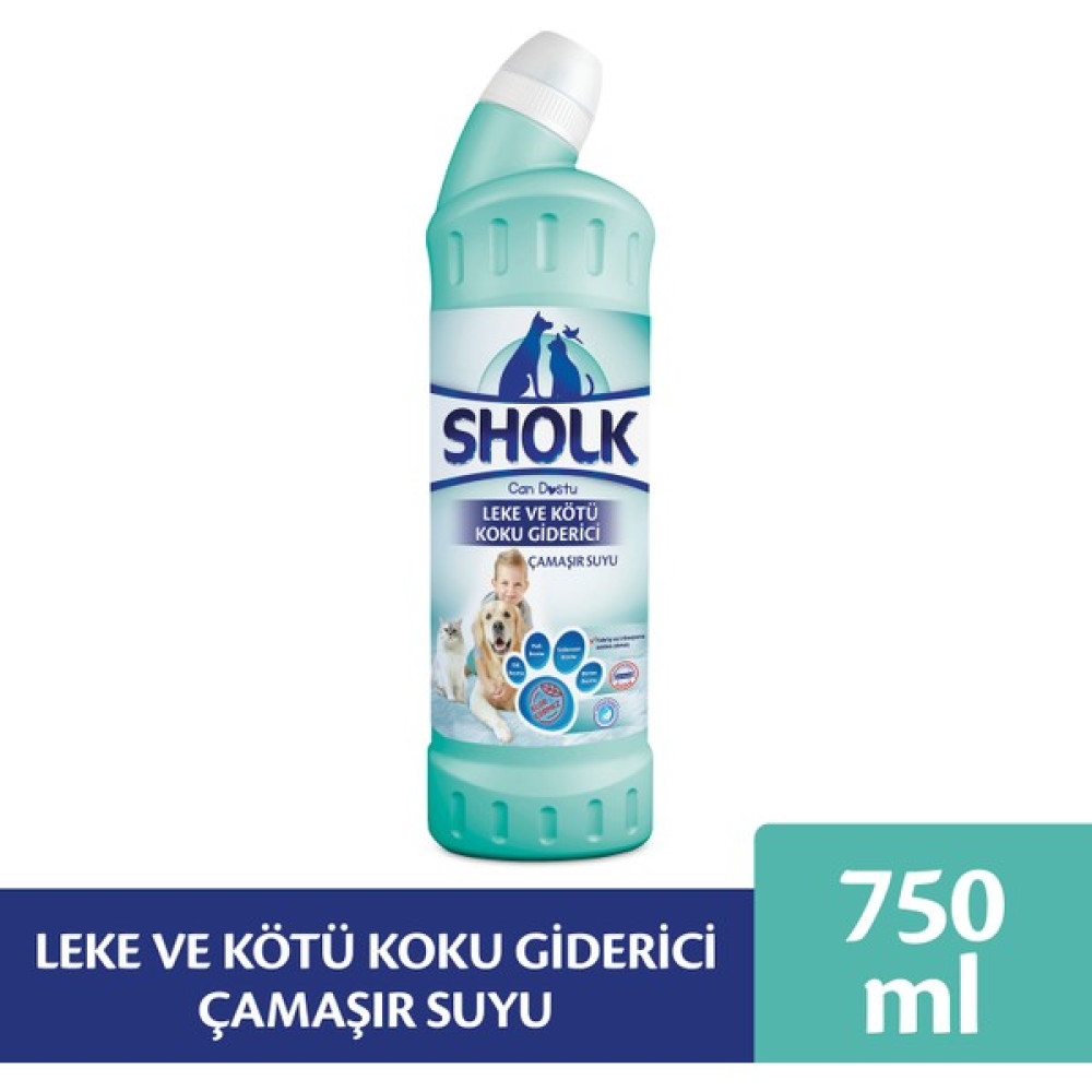 Sholk Evcil Hayvan Leke ve Koku Giderici Oksıjenlı Çamaşır Suyu 750ML Evcil Hayvan Ürünleri Fiyatı