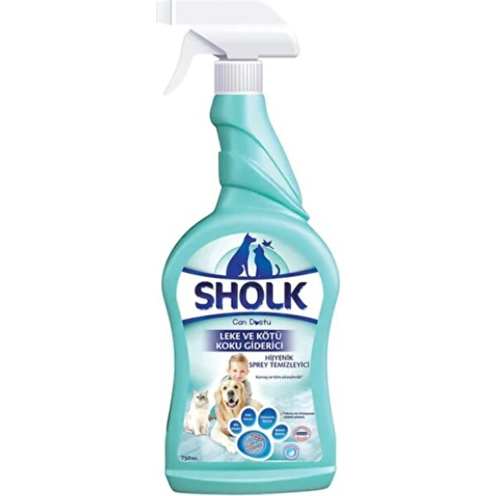 Sholk Leke ve Koku Giderici Hijyenik Temizlik Spreyi 750ml Evcil Hayvan Ürünleri Fiyatı