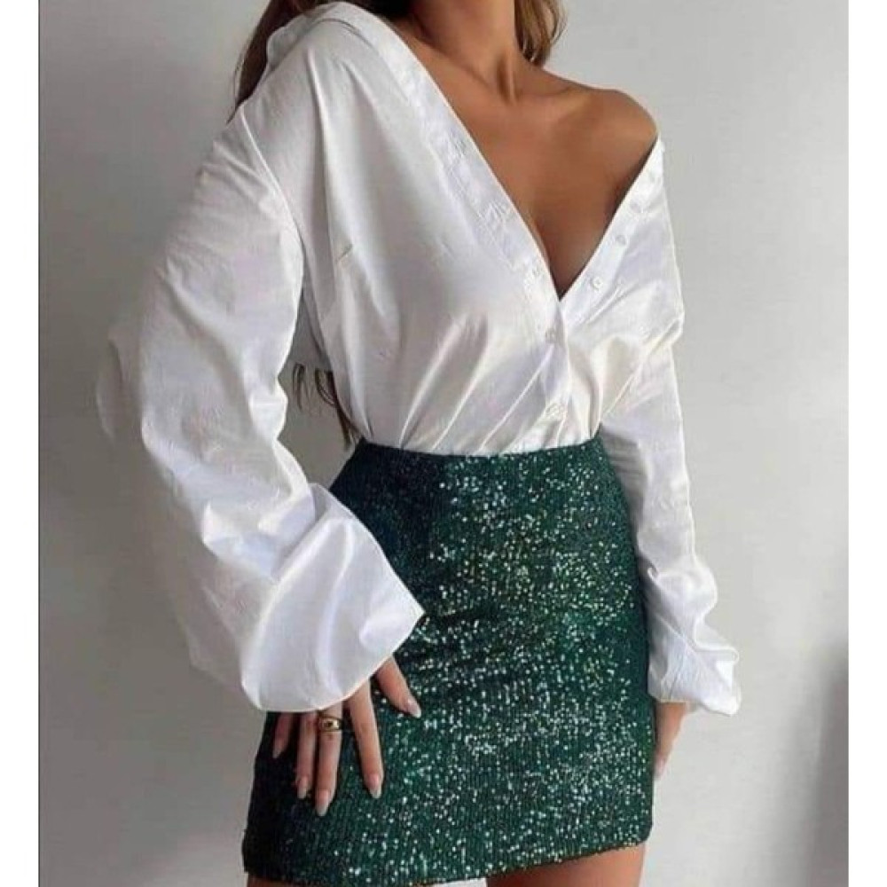 Shop Krutzo Kadın Pul Payet Mini Etek Etek Fiyatı