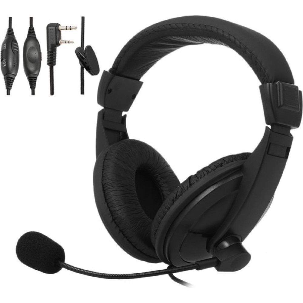 Shopfocus Ptt Vox Mikrofonlu Kulaklık Walkie Talkie Kulak Üstü (Yurt Dışından) - Siyah Kulak Üstü Kulaklık Fiyatı