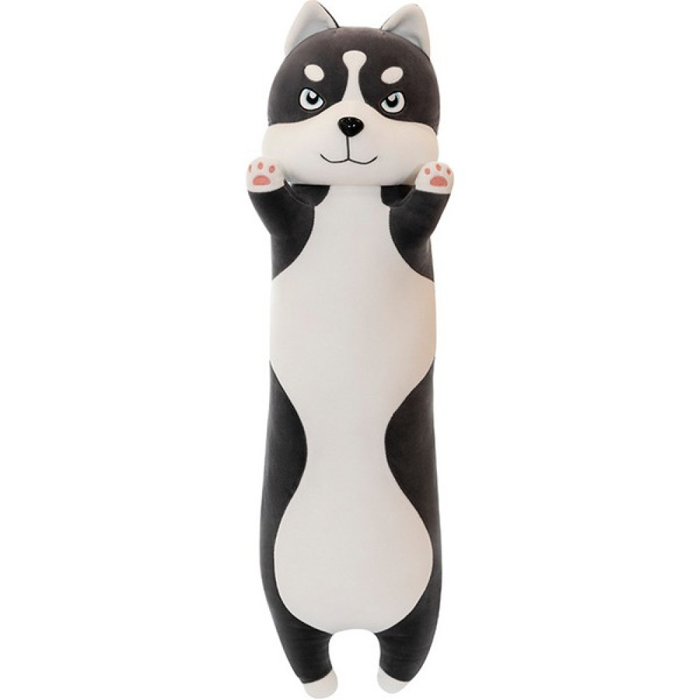 Shopfocus Yastık Atmak Sevimli Karikatür Uzun Husky Şekilli Bebek (Yurt Dışından) - Beyaz-Siyah-Beyaz - 90cm Peluş Oyuncaklar Fiyatı